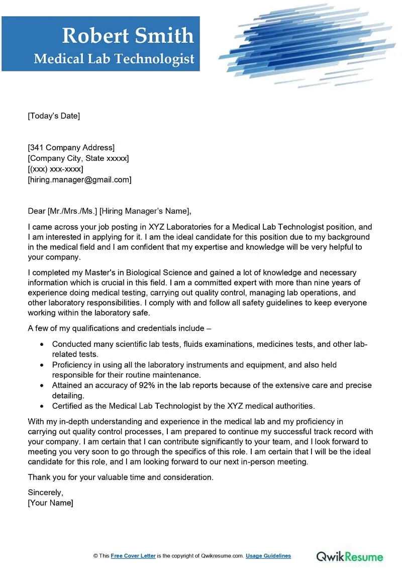 42745 cover letter formatting