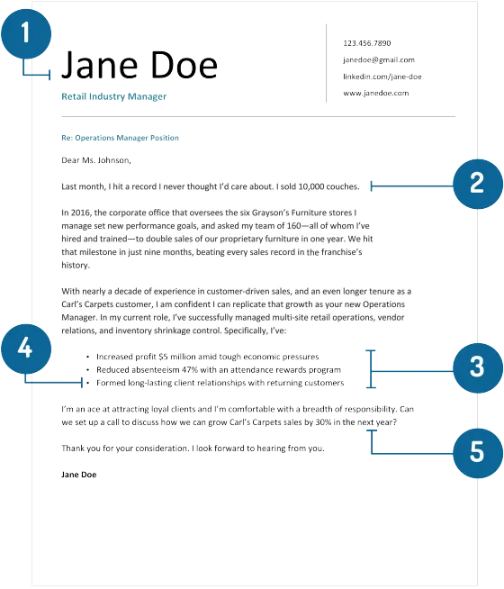 42758 cover letter formatting