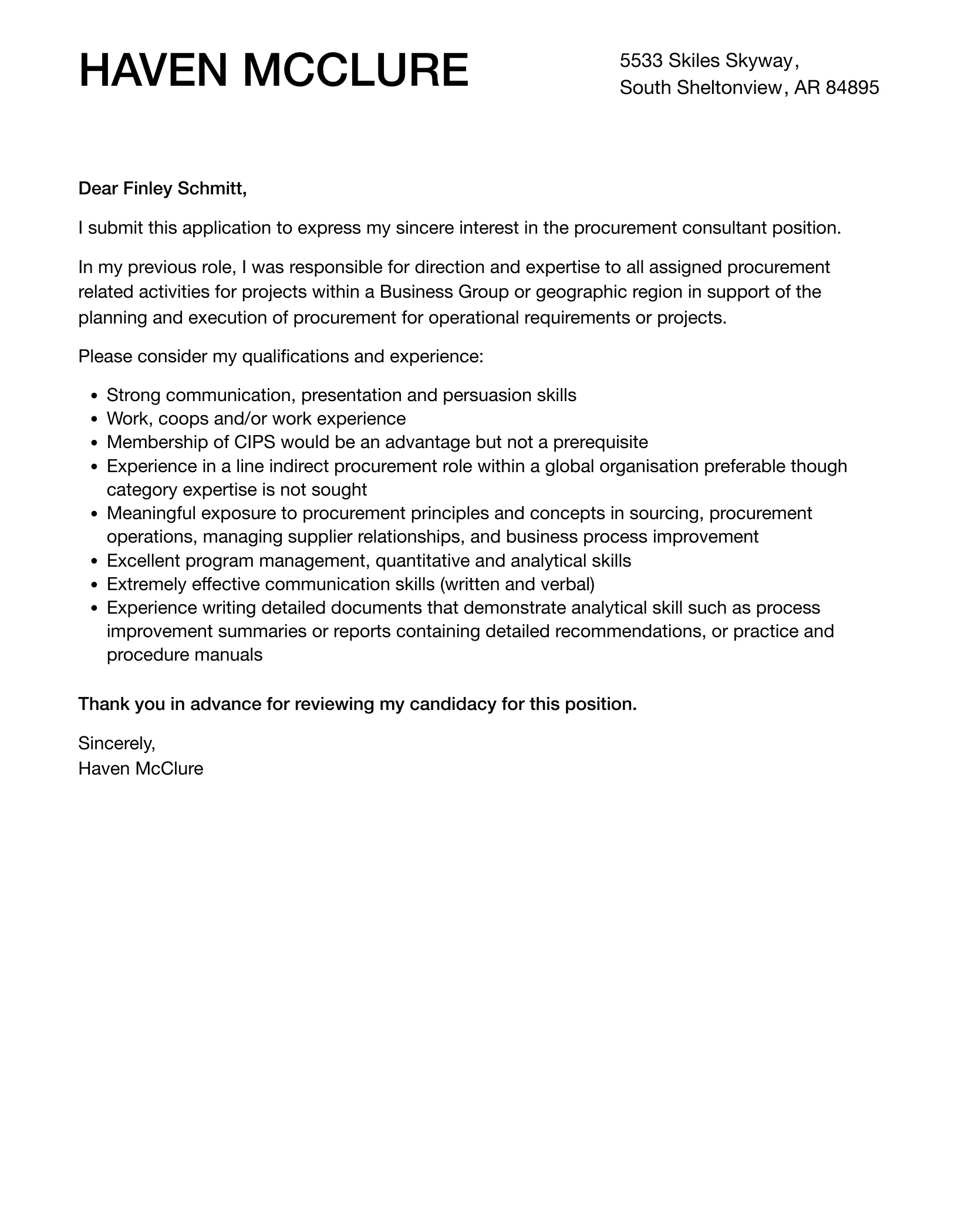 42762 cover letter formatting