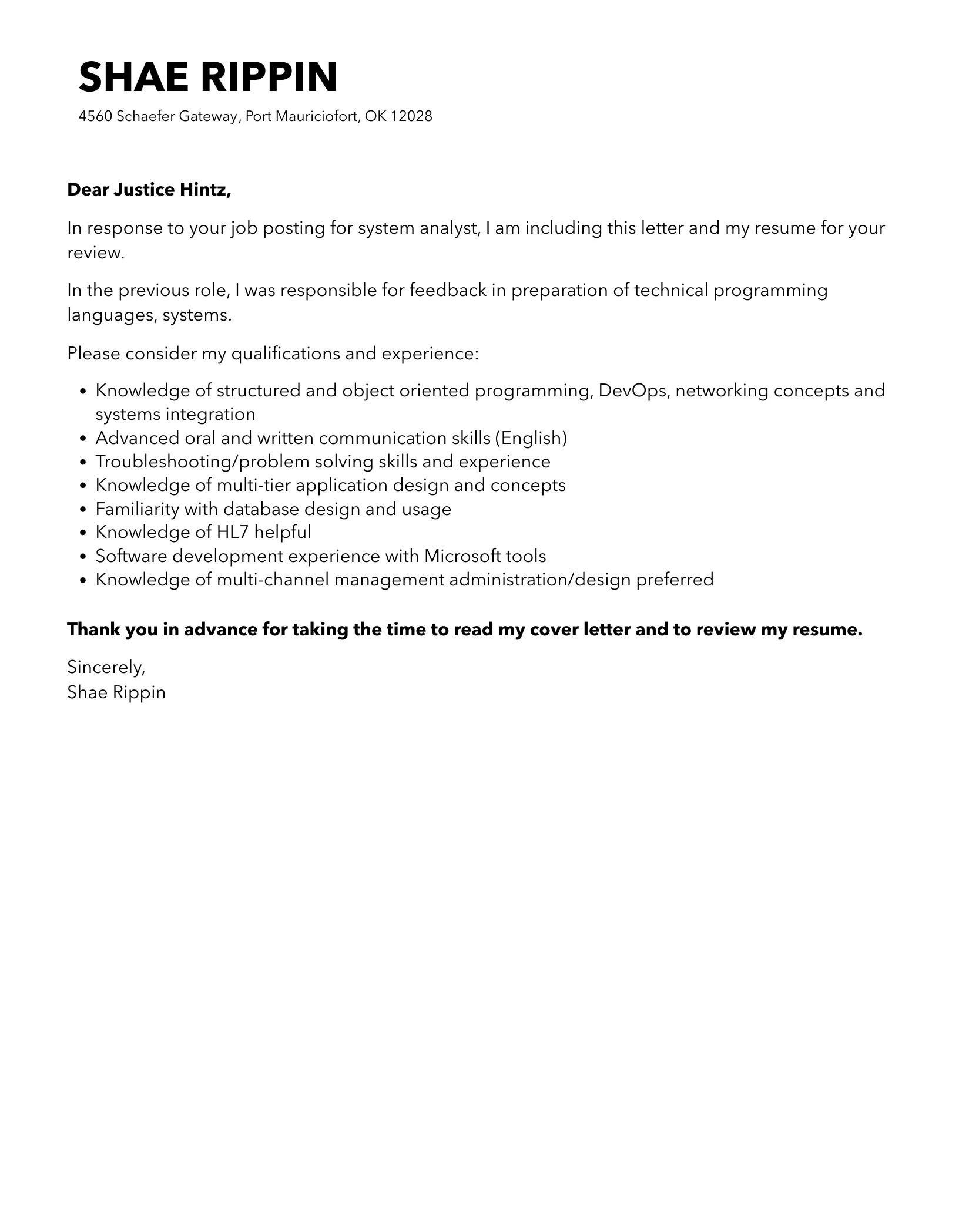 42766 cover letter structure