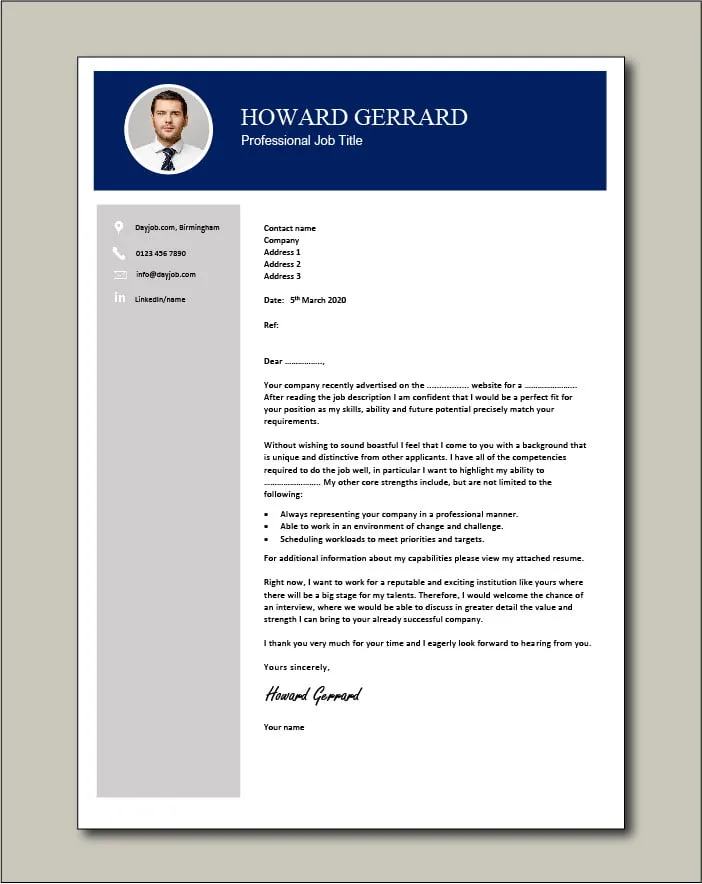 42783 cover letter formatting