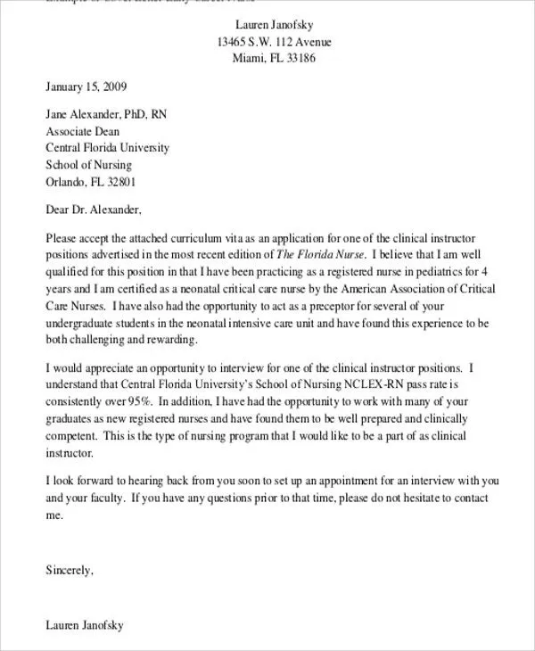 42786 nursing student preceptorship cover letter image1