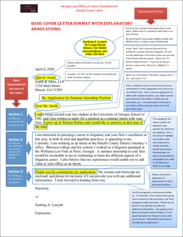 42790 cover letter formatting