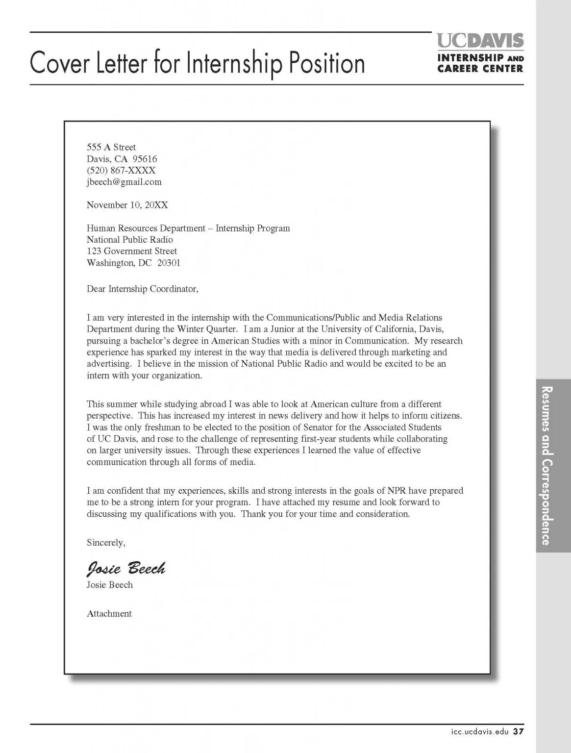 42795 cover letter formatting
