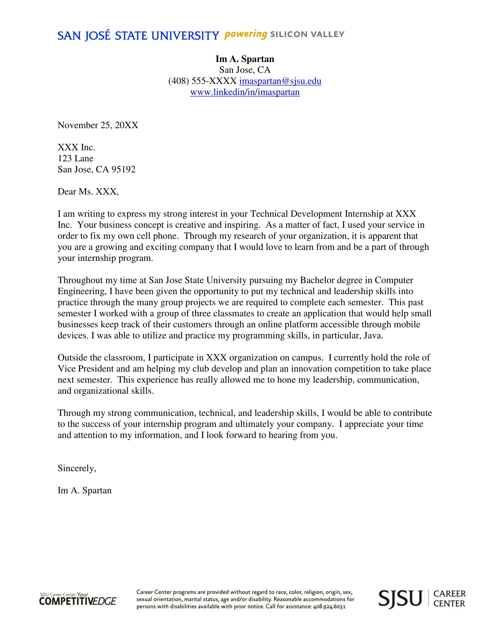 42795 professional cover letter