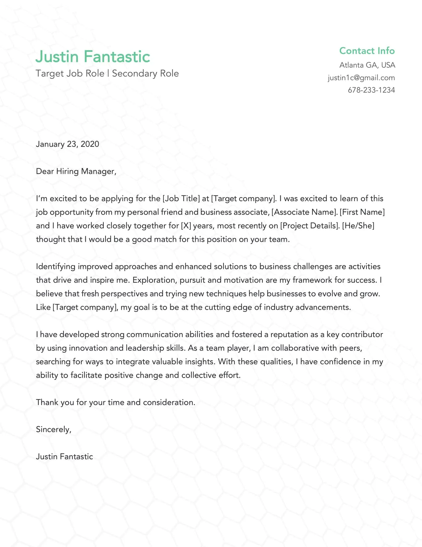 42812 cover letter format