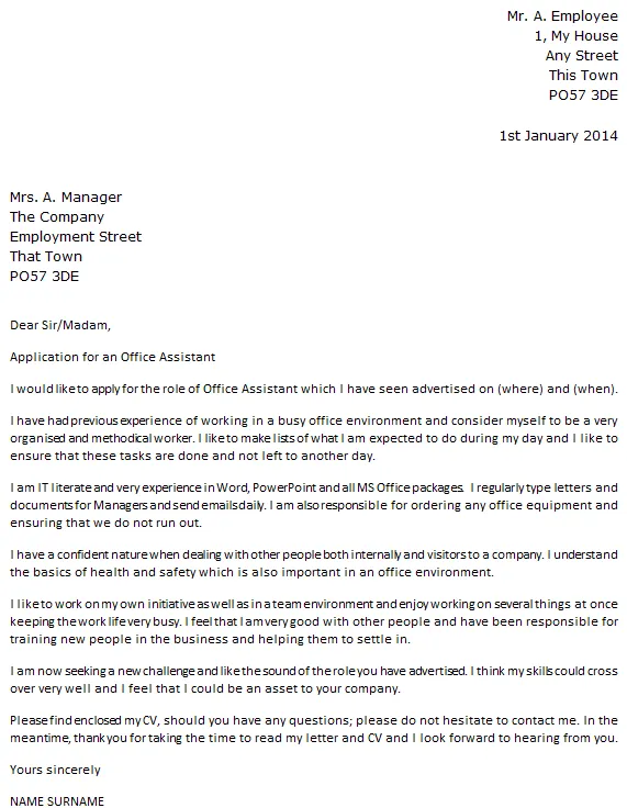 42816 office assistant cover letter 4