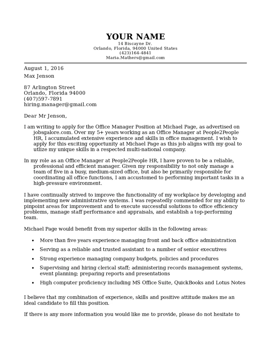 42816 office assistant cover letter 5