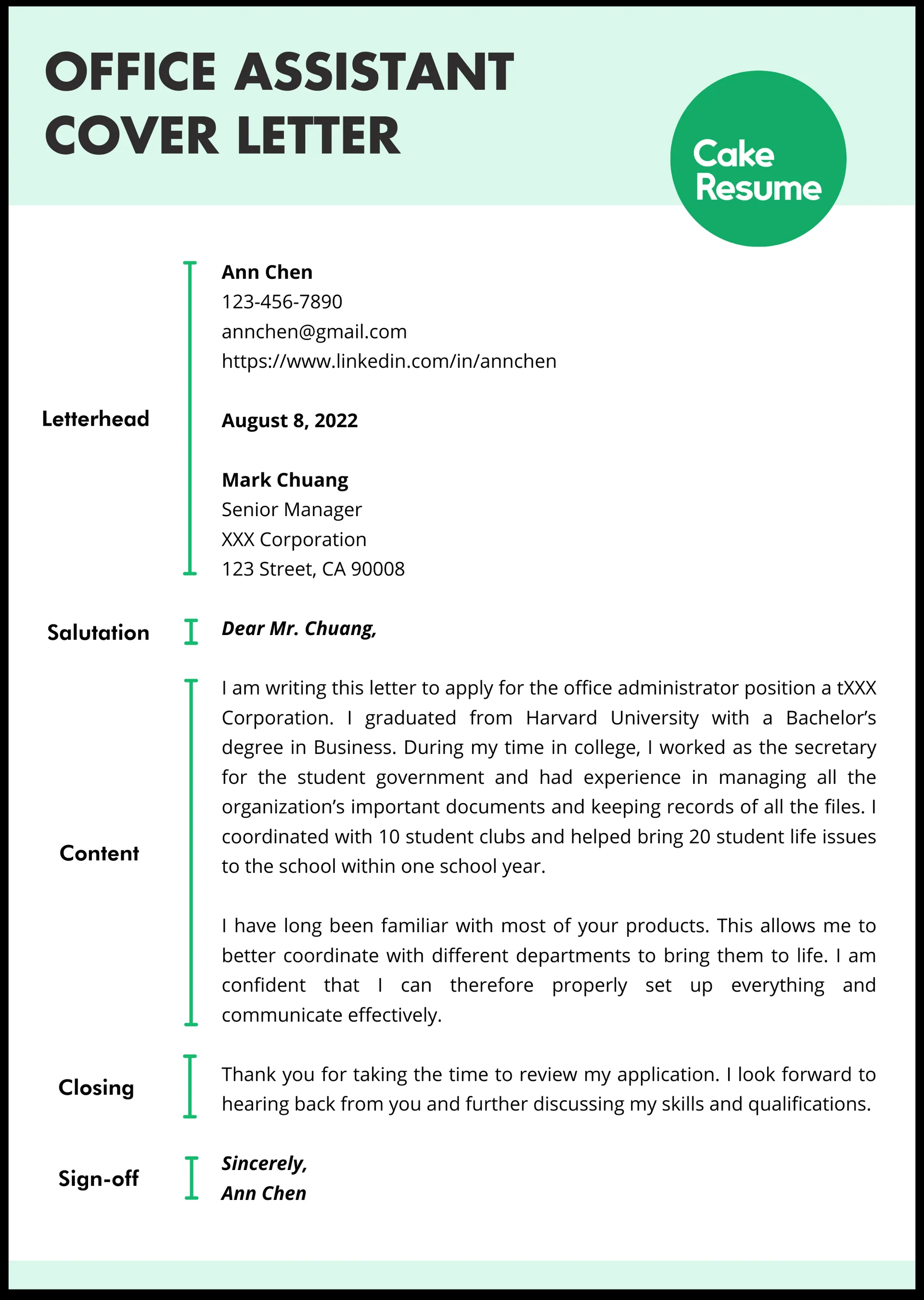 42816 office assistant cover letter 6