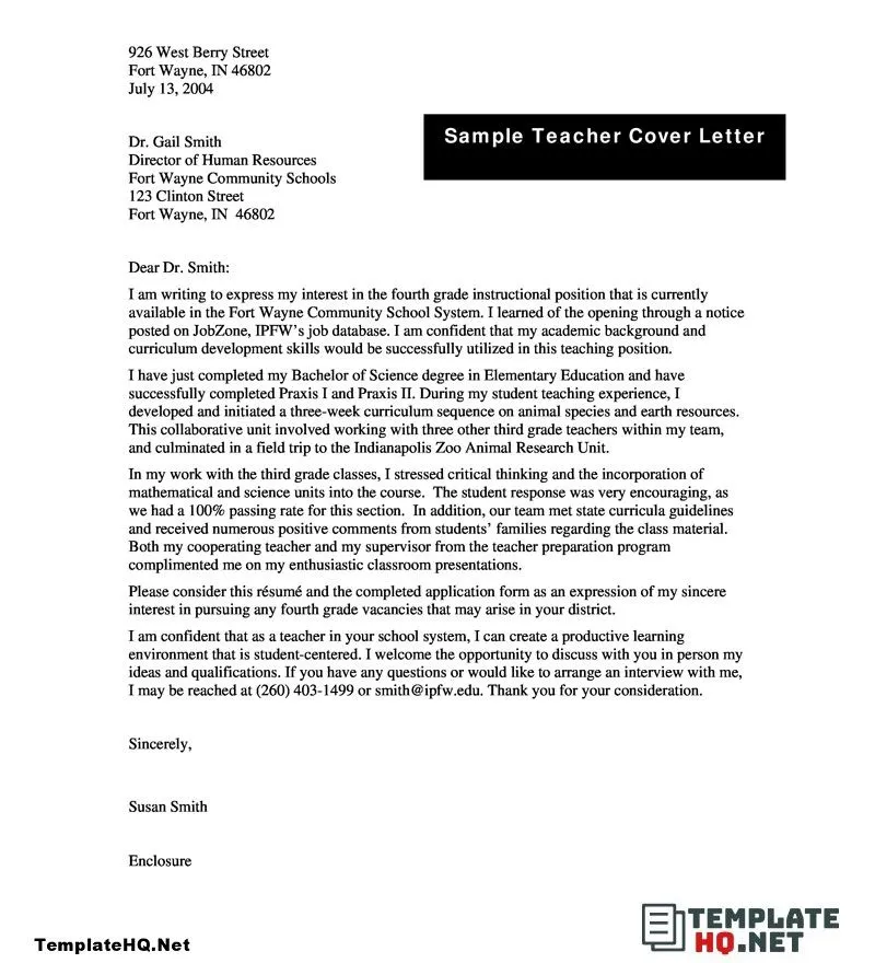 42817 teacher cover letter body
